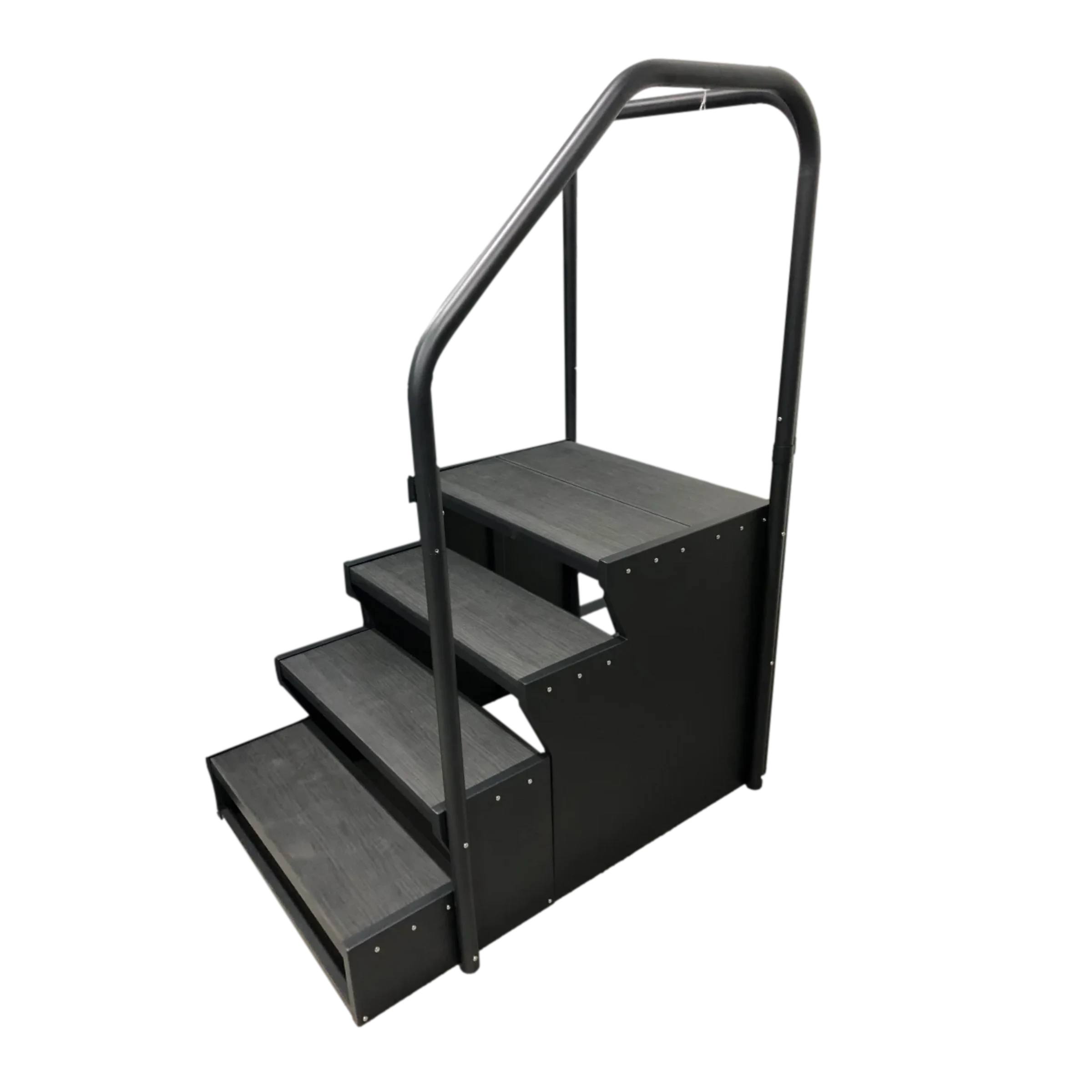 4 Tier Steps with Hand Rail