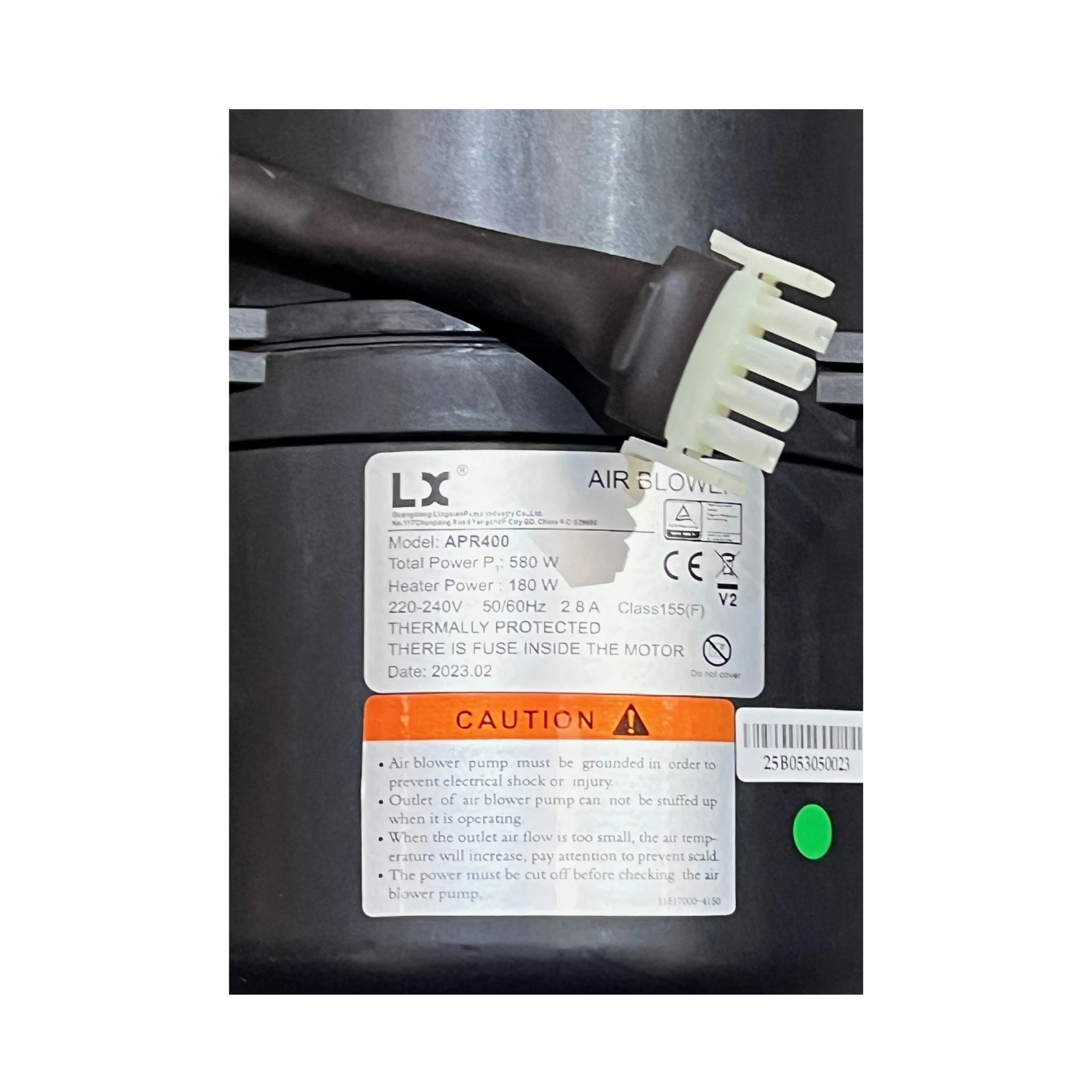 Heated Air Blower For Oasis Platinum Spas