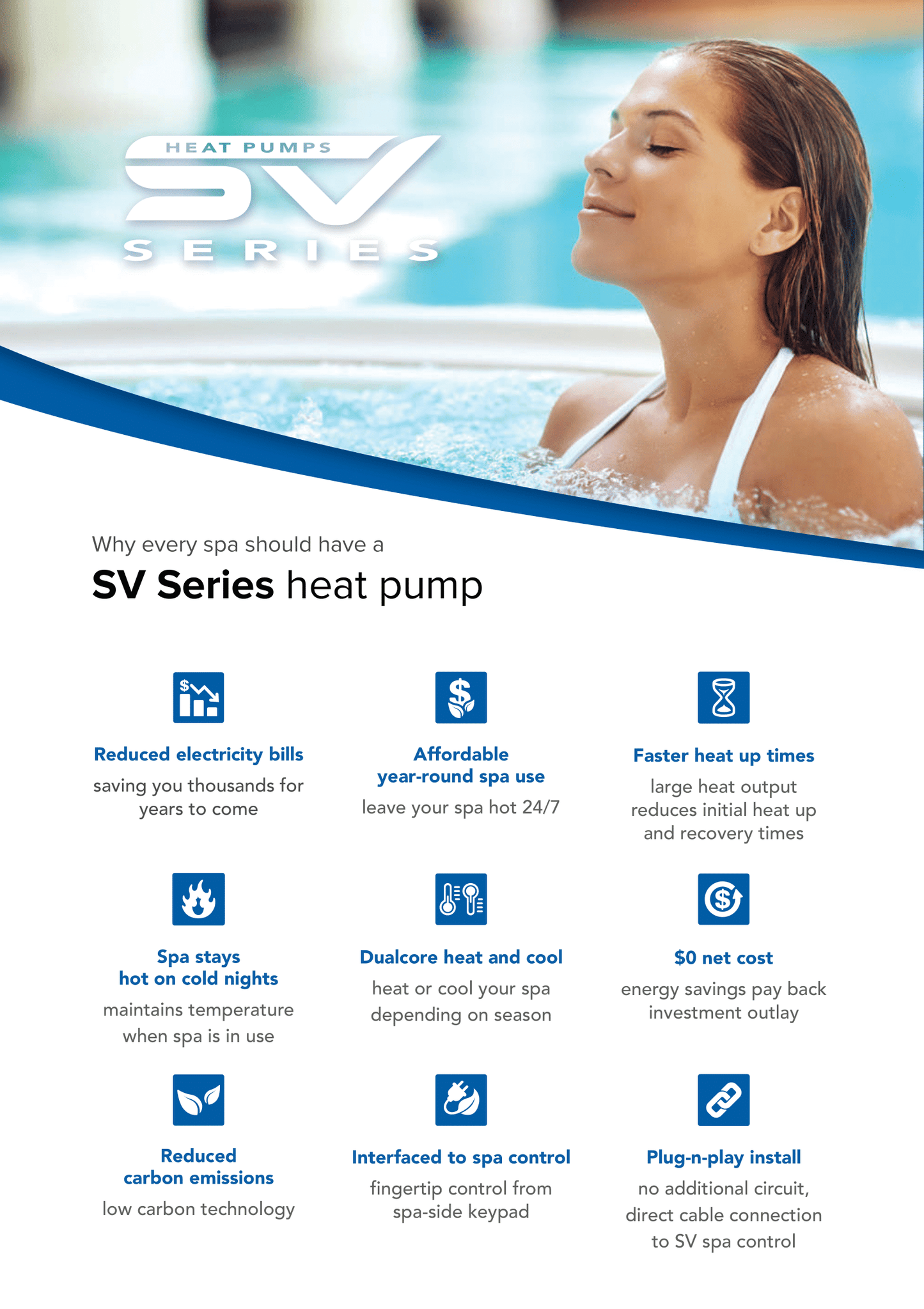 Spa Net 8.8Kw SV Heat Pump