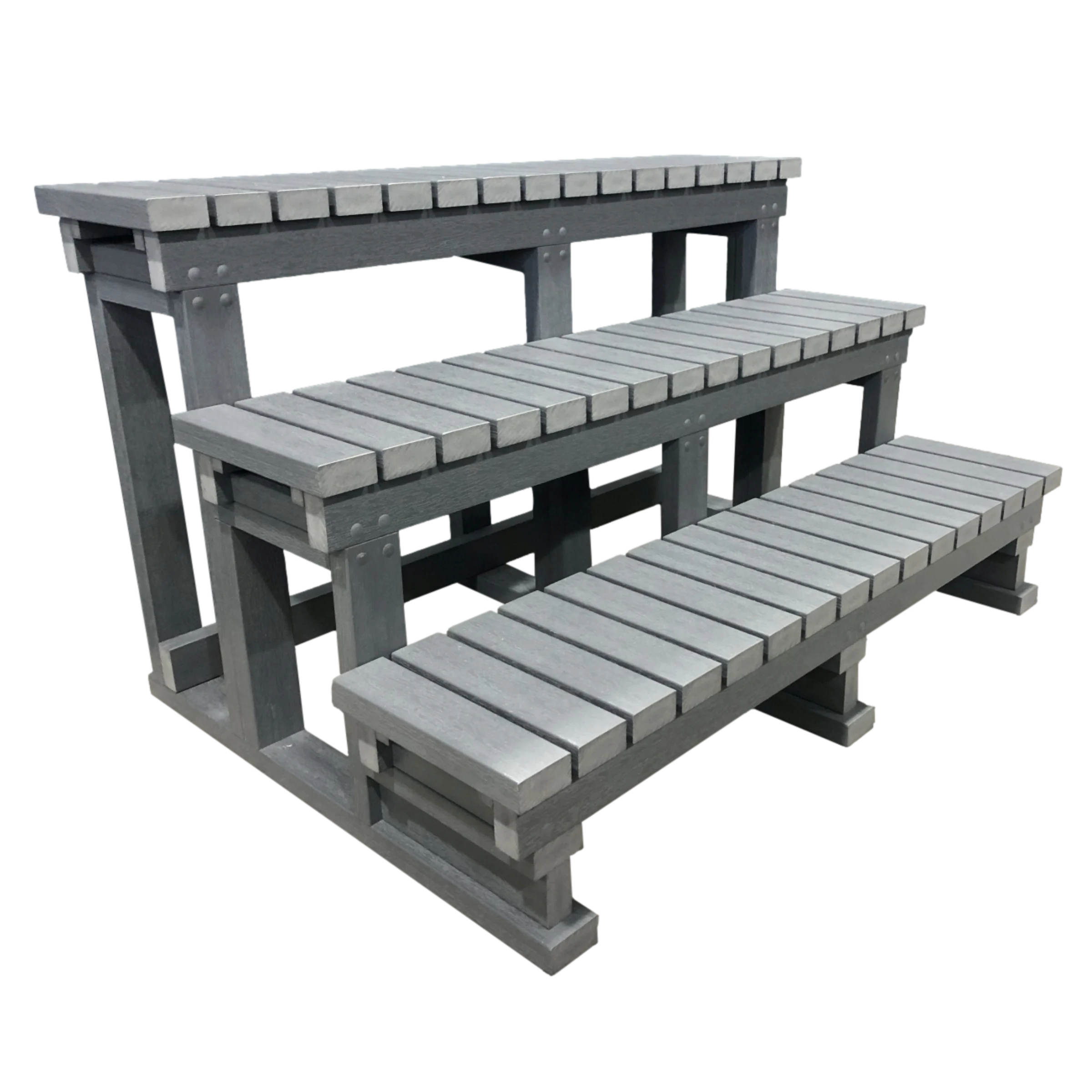 3 Tier Steps - Light Grey