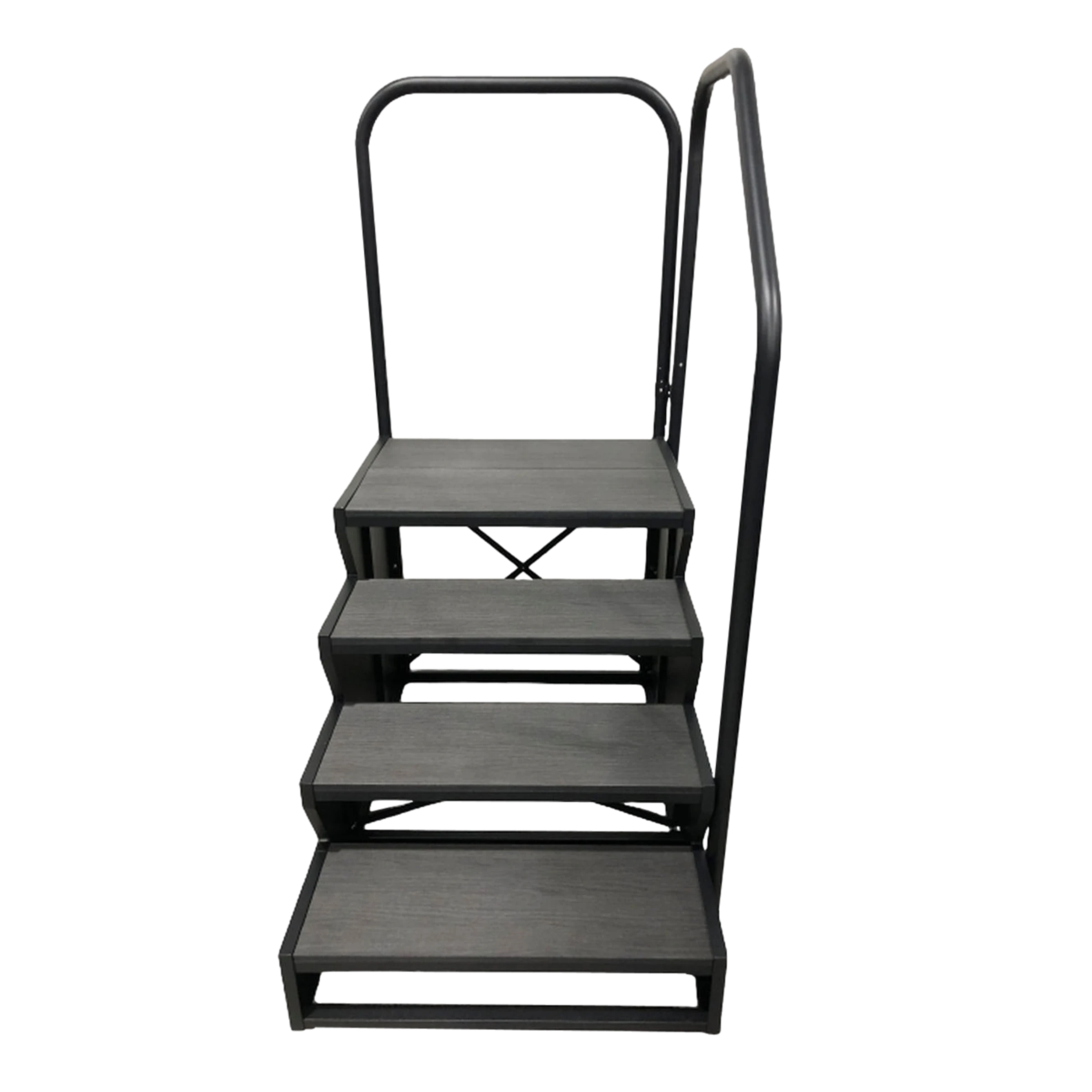 4 Tier Steps with Hand Rail