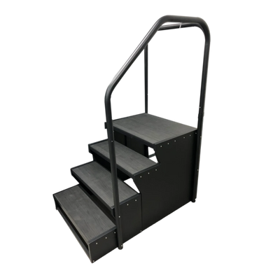 4 Tier Steps with Hand Rail
