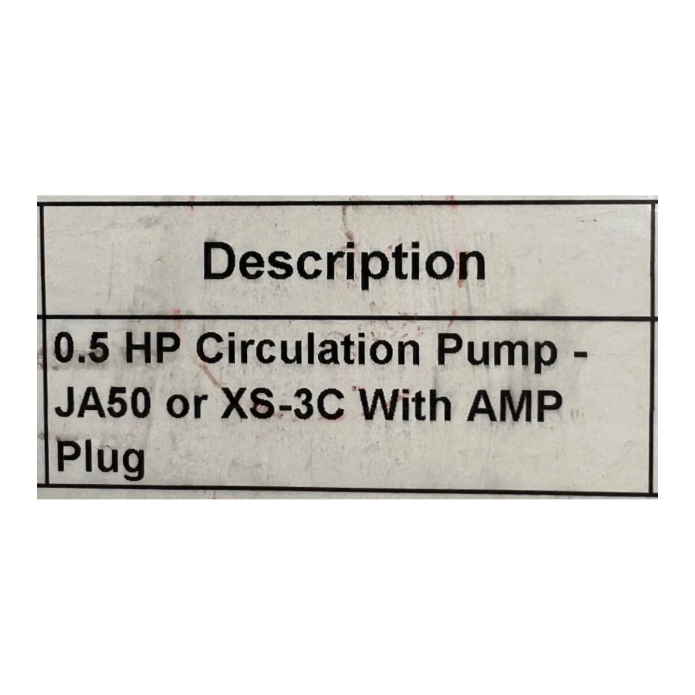 Circulation Pump - JA50 OR XS-3C