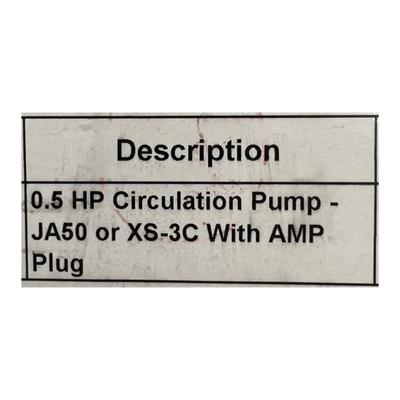 Circulation Pump - JA50 OR XS-3C